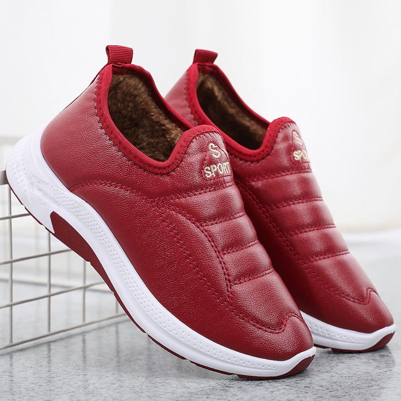 🏆Νέα προϊόντα - έκπτωση 49%🔥【36-41】Ζεστά και αδιάβροχα γυναικεία fleece casual παπούτσια