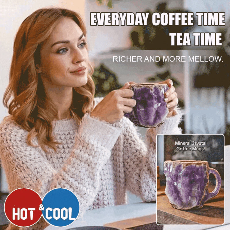 🥰【Αγοράστε 1, πάρτε 1 δώρο】[Υγεία + Κοντά στη φύση] Φλιτζάνι καφέ από ορυκτό κρύσταλλο