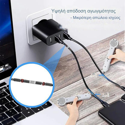 【100/200 τεμάχια】 Πολυλειτουργικό χιτώνιο στεγανοποίησης επισκευής θραύσης καλωδίων, κιτ συρμάτινου συνδετήρα θερμικής συρρίκνωσης