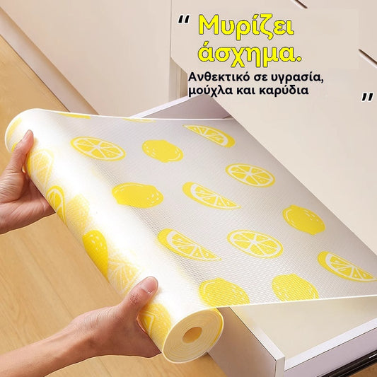 🛡️🧼📏Παχιά και ανθεκτικά στην υγρασία χαλάκια συρταριών, χαλάκια ντουλαπιών, τραπεζομάντιλα