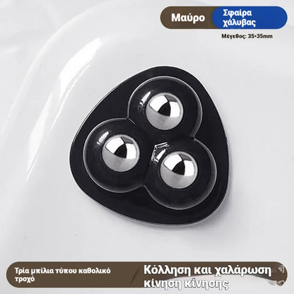 🔥1 σετ 10 τεμαχίων🔥🌟Τροχαλία περιστρεφόμενη 360°, ισχυρή φέρουσα ικανότητα, τροχαλία γενικής χρήσης για οικιακή χρήση✅