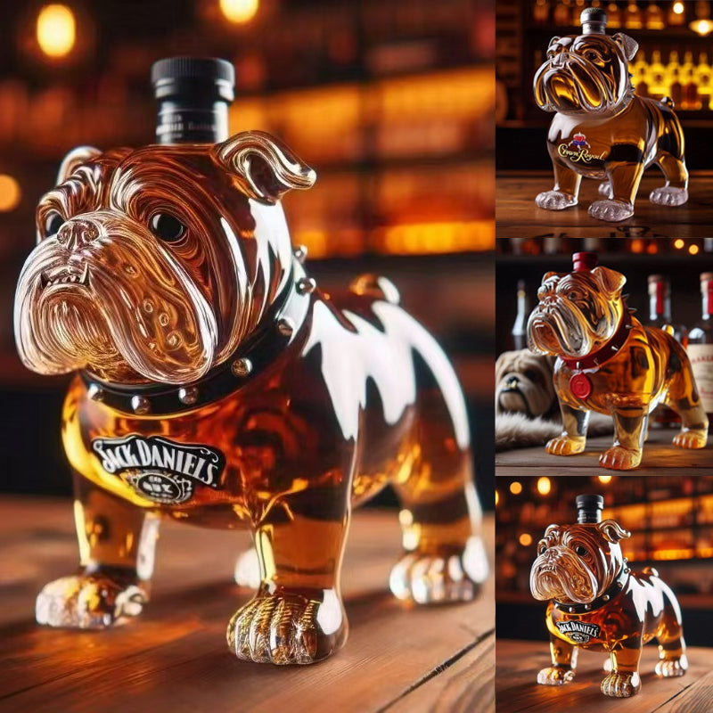 🔥【Η χαμηλότερη τιμή για περιορισμένο χρονικό διάστημα】🔥Αστεία φιάλη ουίσκι σε σχήμα γαλλικού μπουλντόγκ