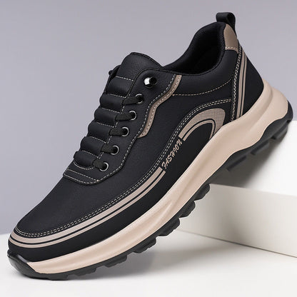 🔥🔥[39-45] Αδιάβροχα και ανθεκτικά στη σκόνη δερμάτινα αθλητικά παπούτσια με μαλακή σόλα και άνετη χρήση