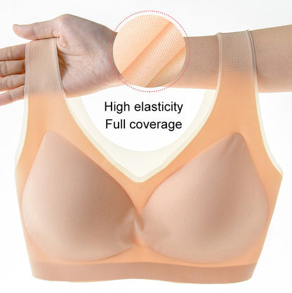 💎Ειδική προσφορά περιορισμένης διάρκειας🔥[M-5XL] Εξαιρετικά λεπτό σουτιέν χωρίς ραφή Ice Silk【Πακέτα με έκπτωση】