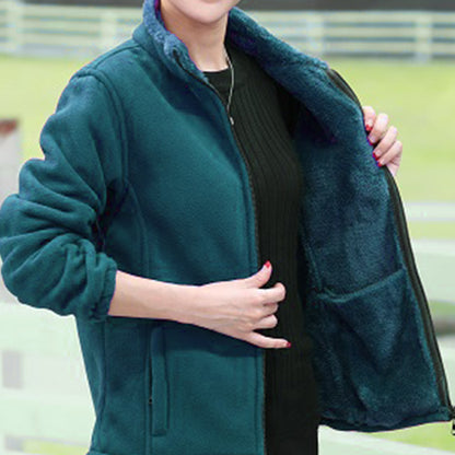 [XL-5XL] Damska gruba kurtka polarowa