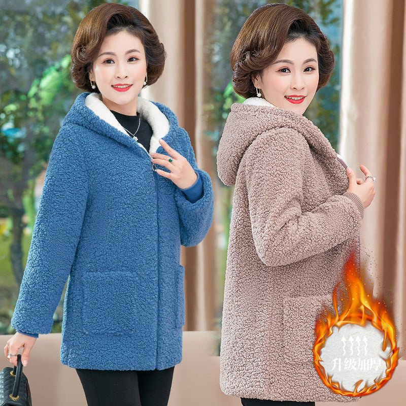 🔥【M-4XL】Φουσκωτό παλτό με μακριά μανίκια και κουκούλα 2025