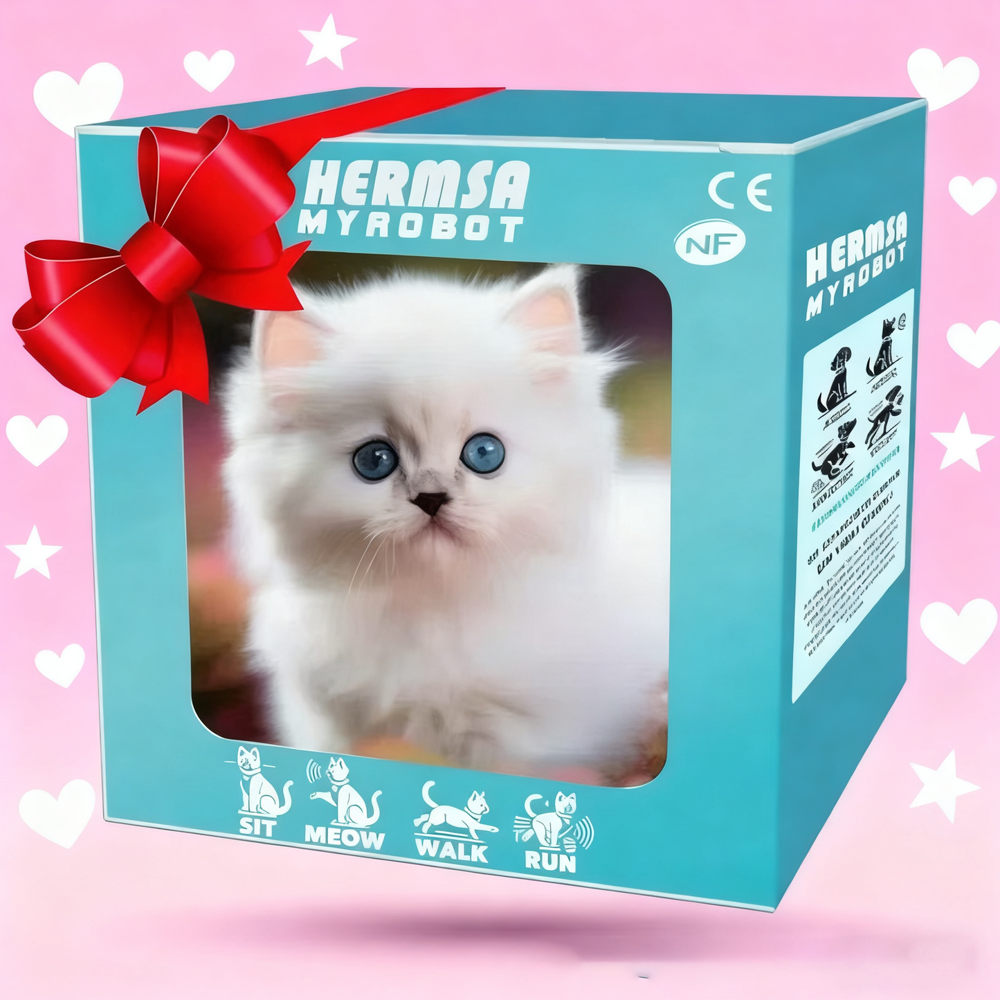 🎁🐱🐶🐶🐱Έκπτωση - 🔥Το λούτρινο γατάκι-ρομπότ μου