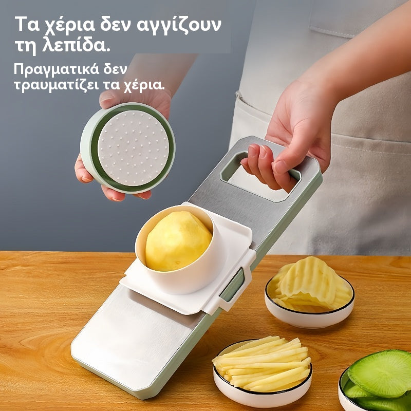 🔥【Φθηνά, δημοφιλή είδη】🔥Πολυλειτουργικός τρίφτης λαχανικών οικιακός τρίφτης πατάτας κουζίνας από ανοξείδωτο χάλυβα χοντρός τρίφτης σύρματος κοπής