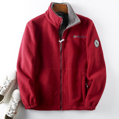 Ανδρικό χειμωνιάτικο παλτό S-3XL – ζεστό βαμβακερό μάλλινο μπουφάν διπλής όψης για καθημερινή χρήση