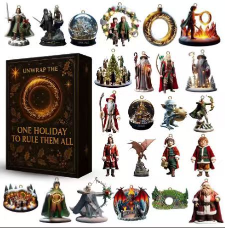 🔥Είδη με υψηλές πωλήσεις🔥【Σετ 24 τεμαχίων, 21 διαφορετικά στυλ】 Νέο κουτί ημερολογίου Advent Χριστουγέννων 2025, χριστουγεννιάτικο μενταγιόν