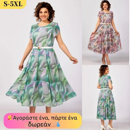 🔥🥰【S-5XL】Νέο και κομψό φόρεμα από σιφόν υψηλής ποιότητας